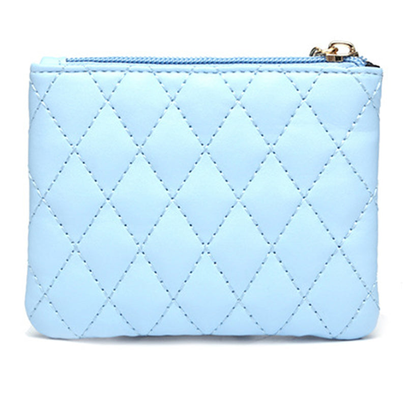 OY Rhombic Grid Women Short Wallet PU Leather Card Cash Coin Purse Bag with Tassel Zipper OY Rhombic Grid Women Short Wallet PU Leather Card Cash Coin Purse Bag with Tassel Zipper